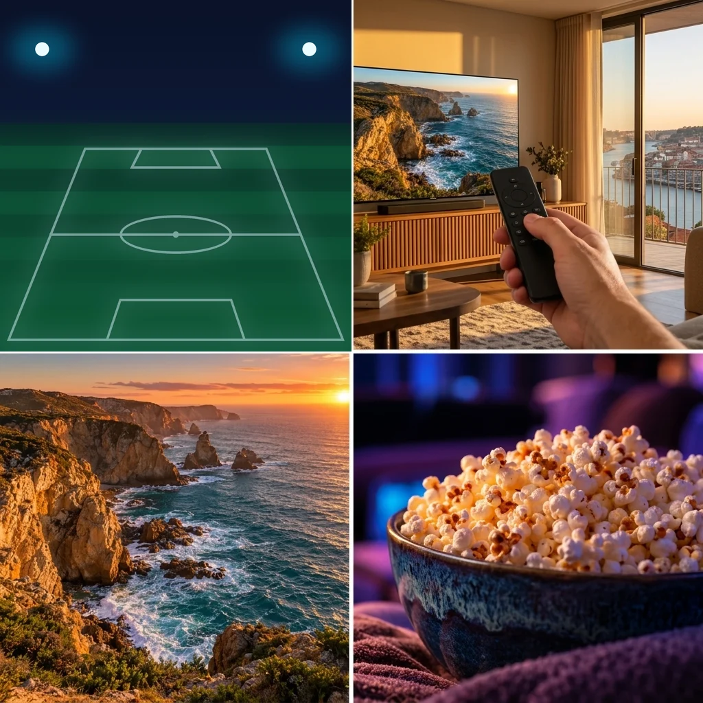 Desporto ao vivo, paisagens de Portugal e entretenimento em casa com Golden Gate IPTV